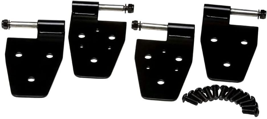 DOOR HINGES BLACK SET OF 4 - JEEP WRANGLER YJ & TJ (1986-2006)